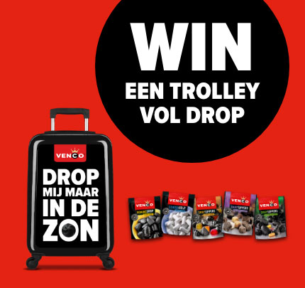 Hoe maak ik kans om een koffer vol drop te winnen?